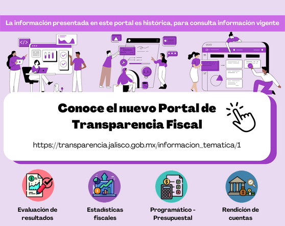 Nuevo portal de Transparencia Fiscal del Gobierno del Estado de Jalisco
